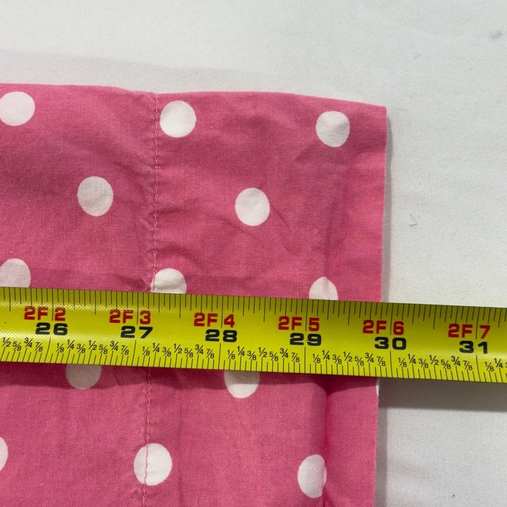PBteen Pillowcase 100% Cotton Polka Dot Pink White Standard Made in USA 2006